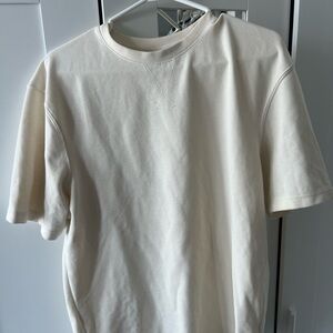 Zara Men's Classic Cream T-Shirt